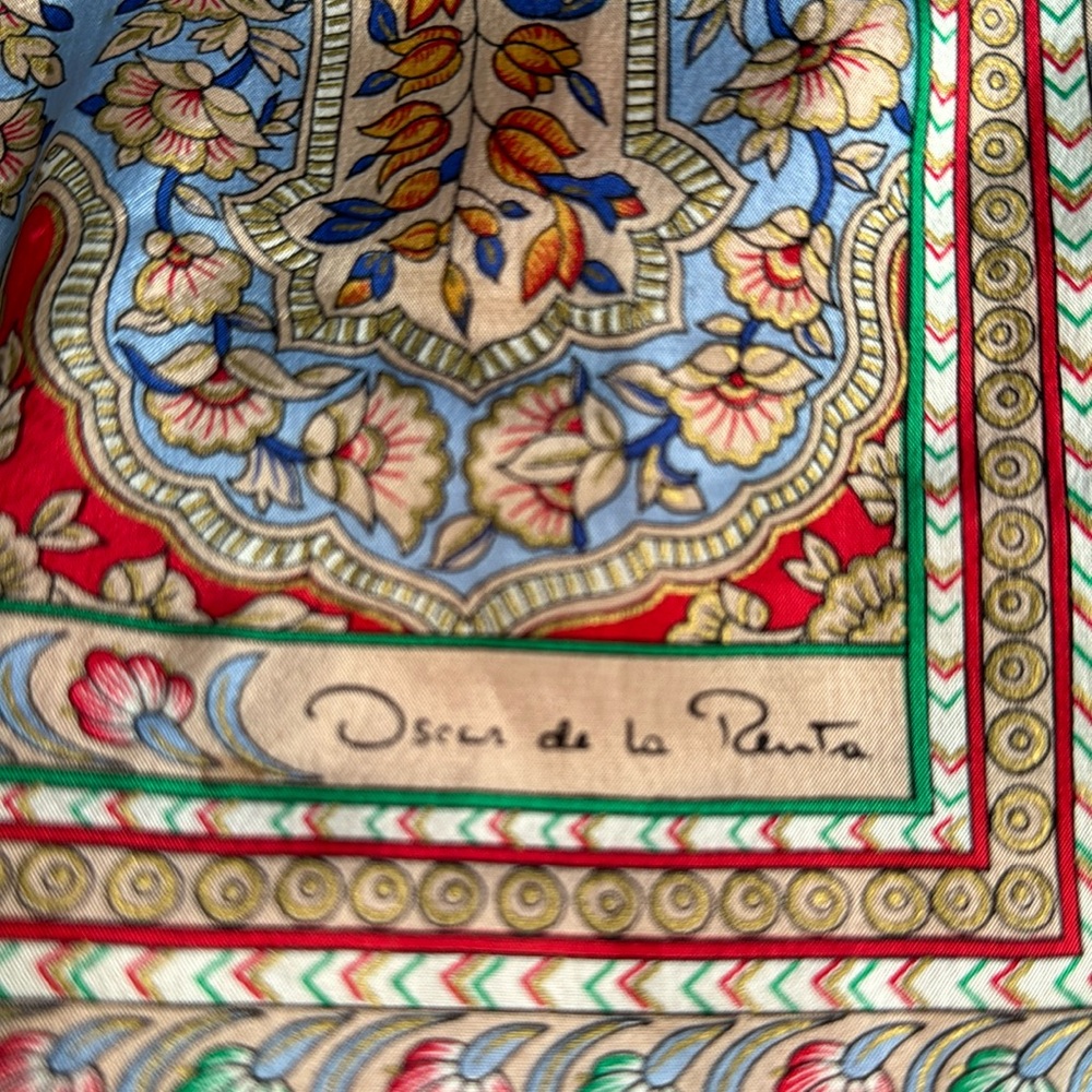 Oscar de la Renta Silk Scarf